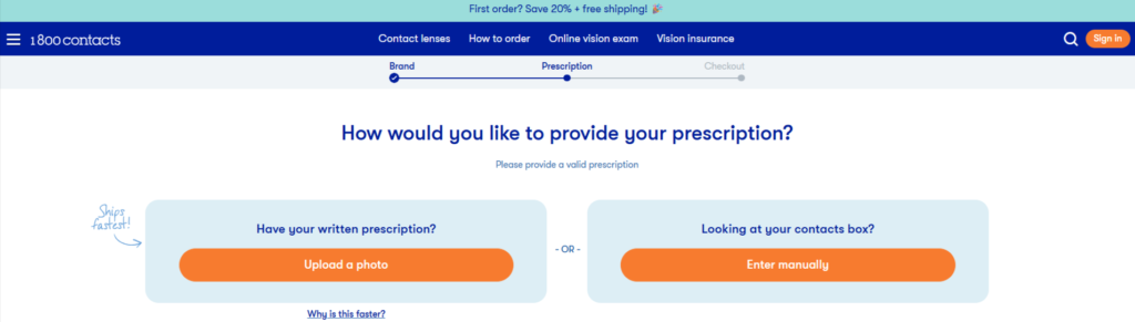 Add your prescription